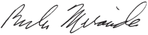Dr. Rick Miranda signature